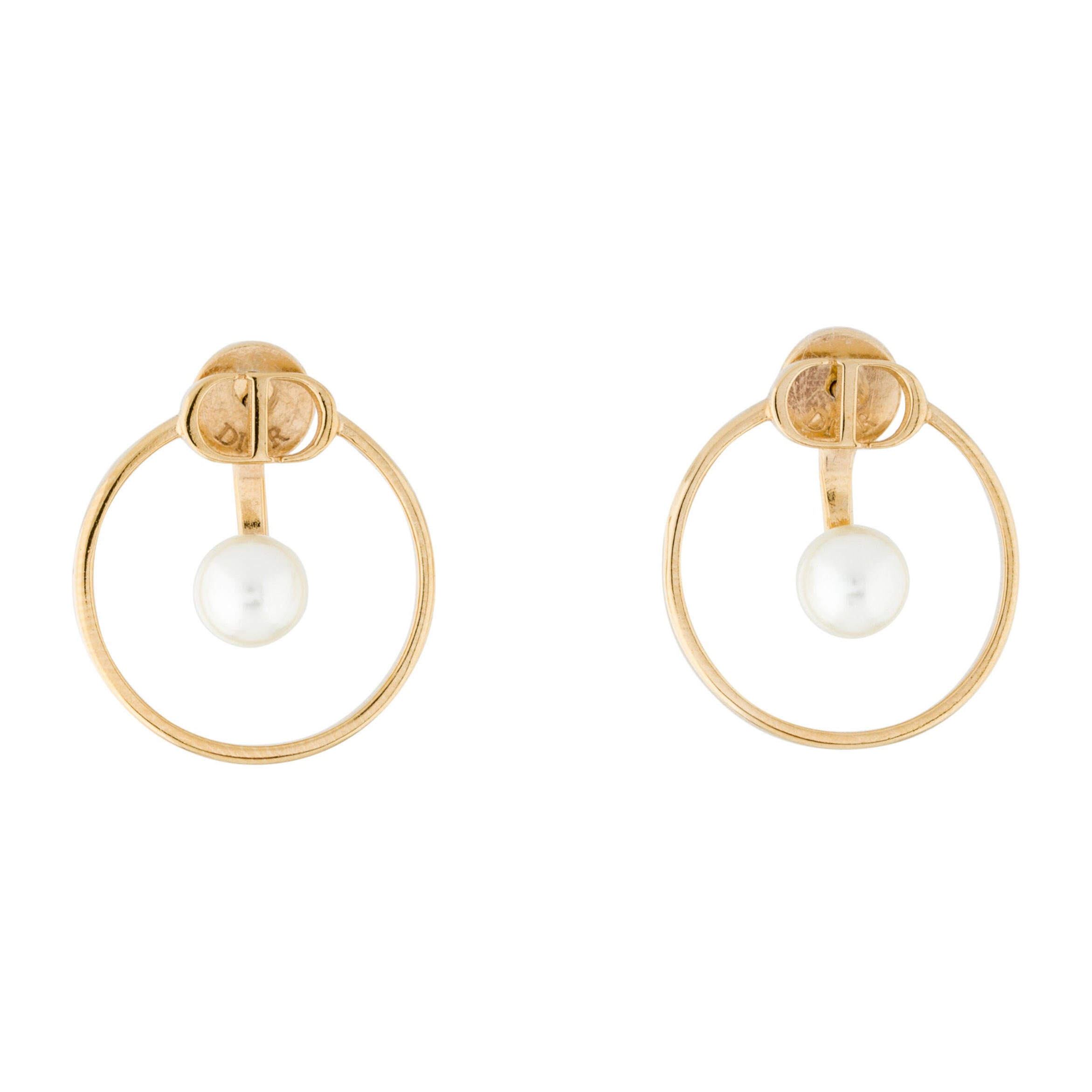 18K Dior 30 Montaigne Pearls Earrings