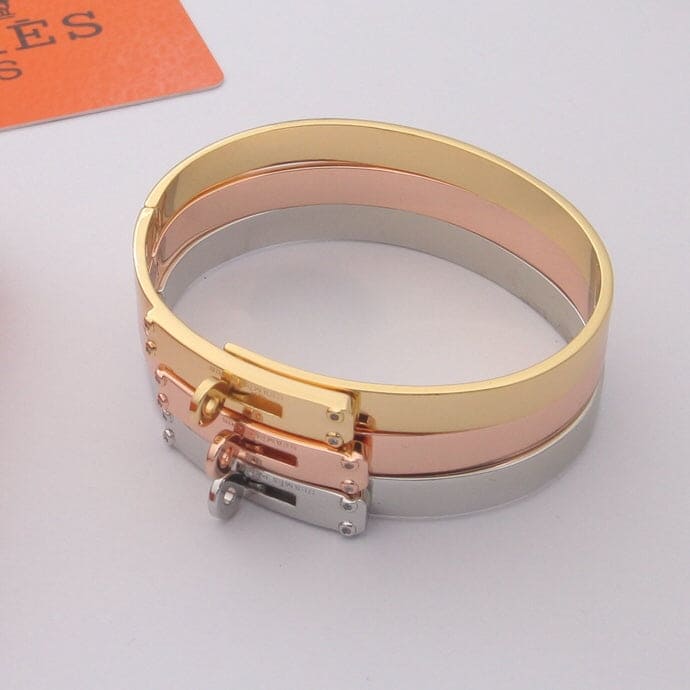 18K White Gold Kelly Hermes Bracelet