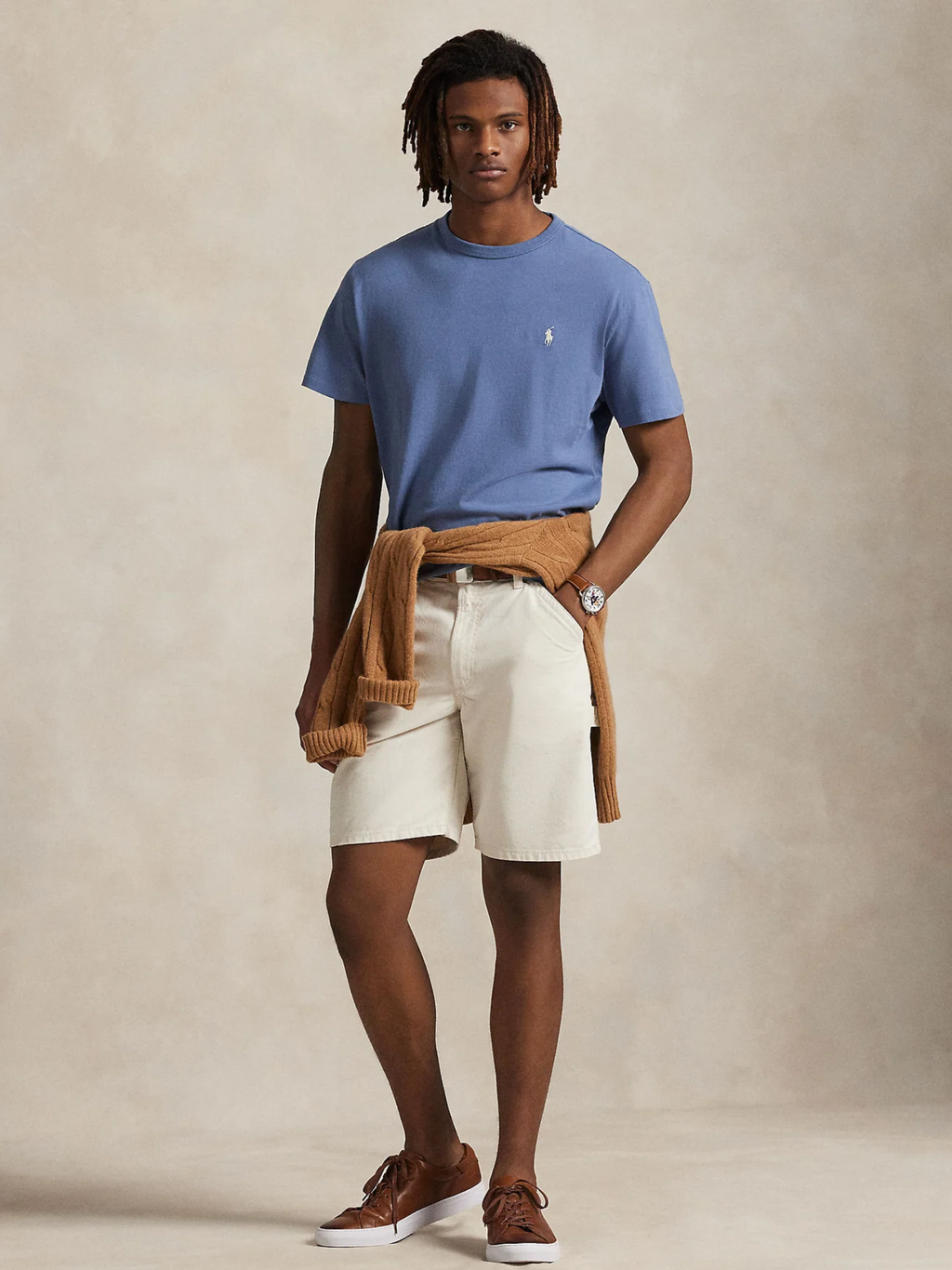 RALPH LAUREN Classic Fit Jersey T-Shirt Blue