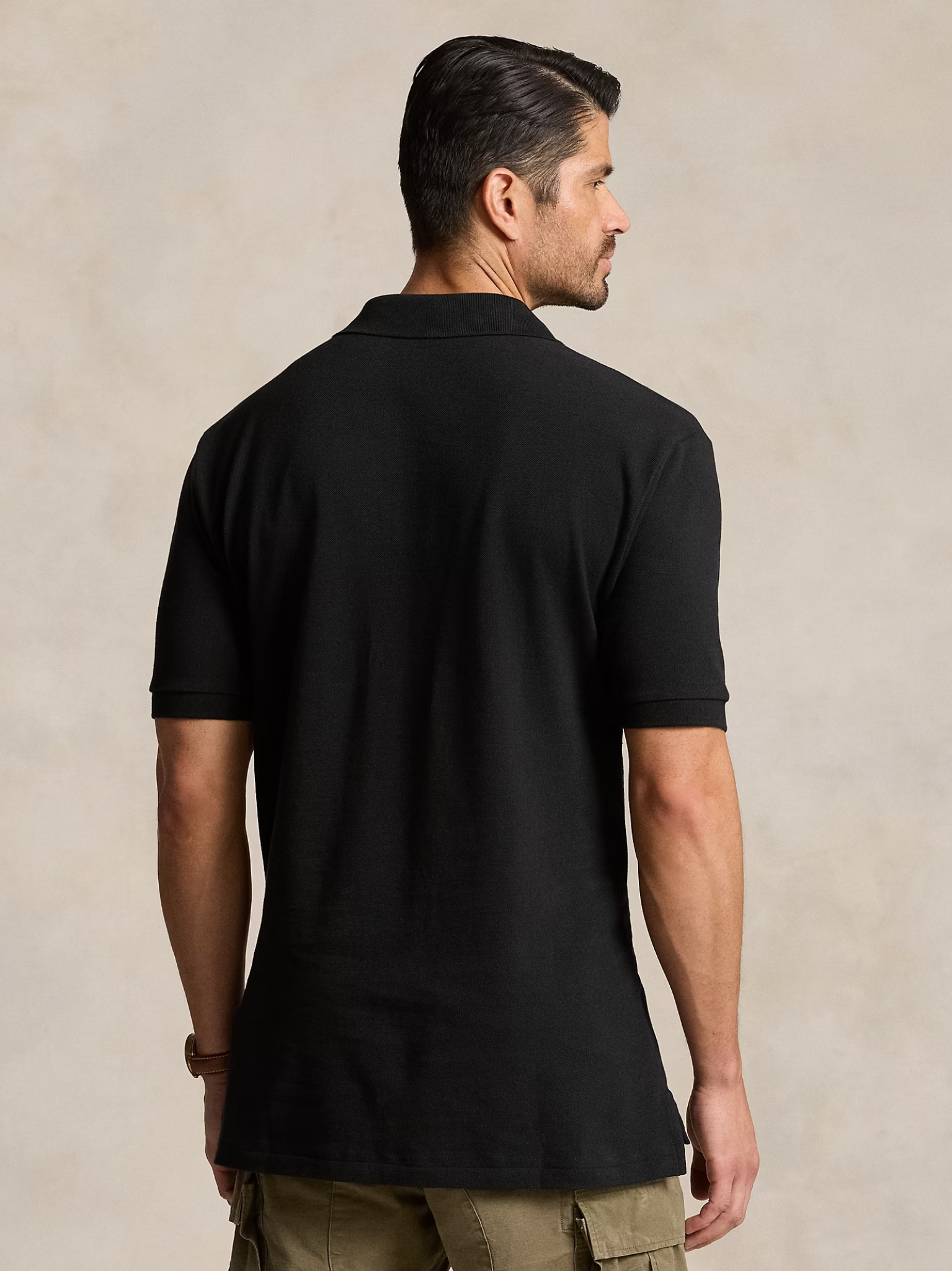 RALPH LAUREN The Iconic Mesh Polo Shirt Black