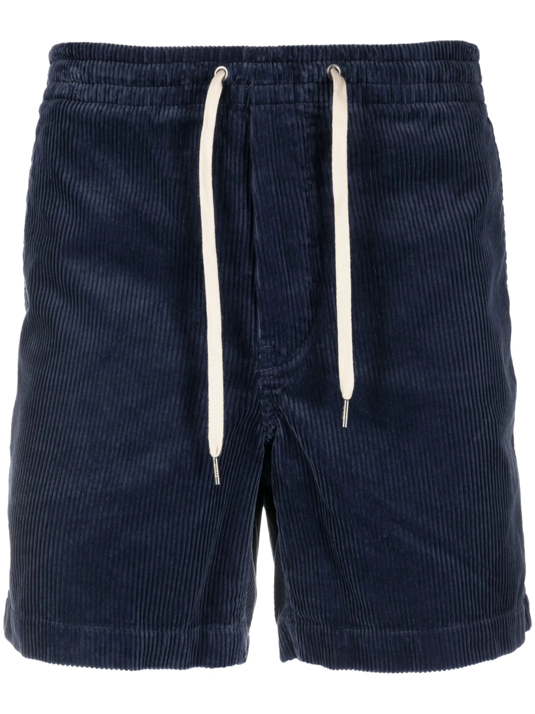 RALPH LAUREN Corduroy Drawstring-fastening Shorts Navy