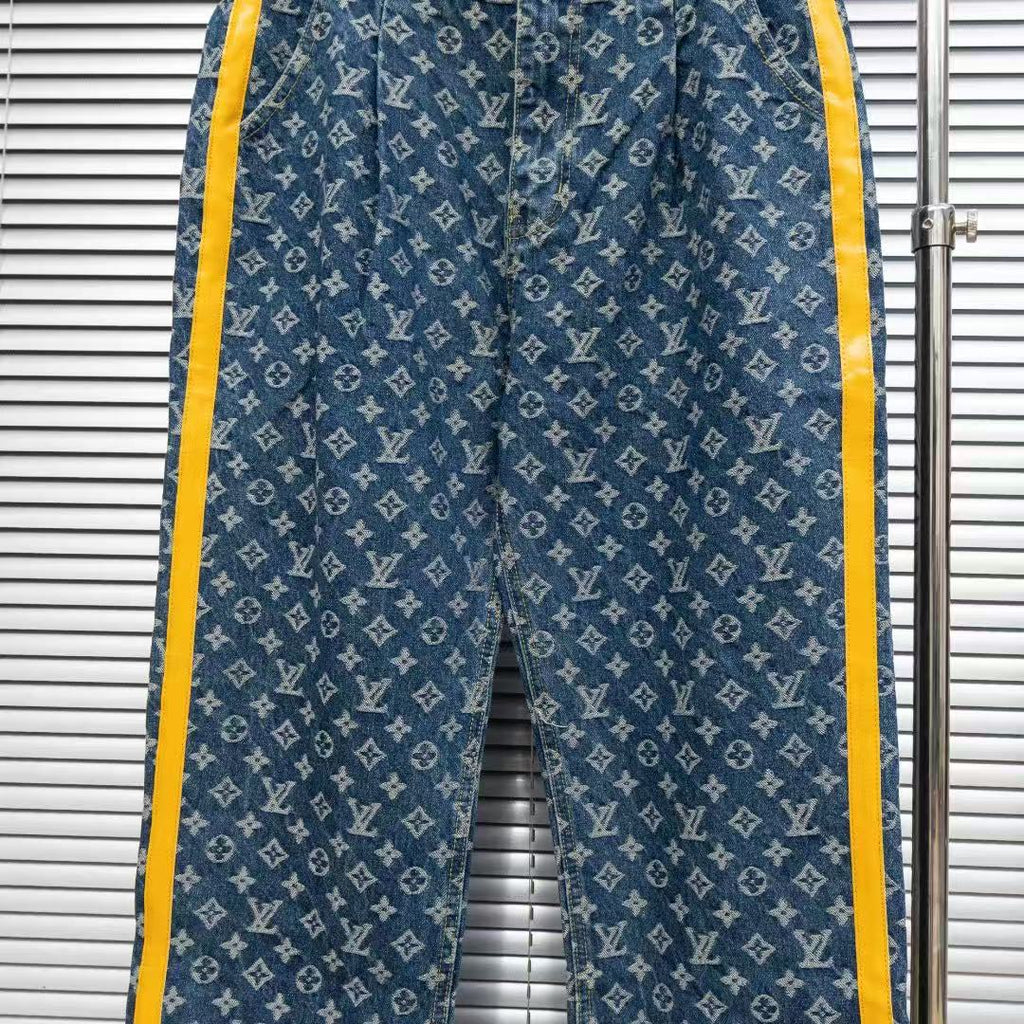Louis Vuitton Logo-Embroidered Jeans