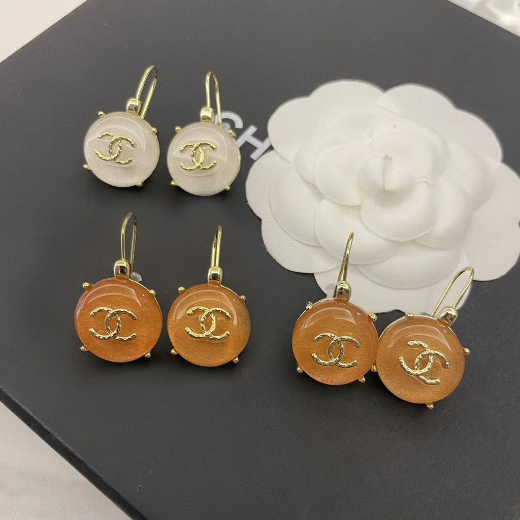 18K  Chanel Crystals Earrings
