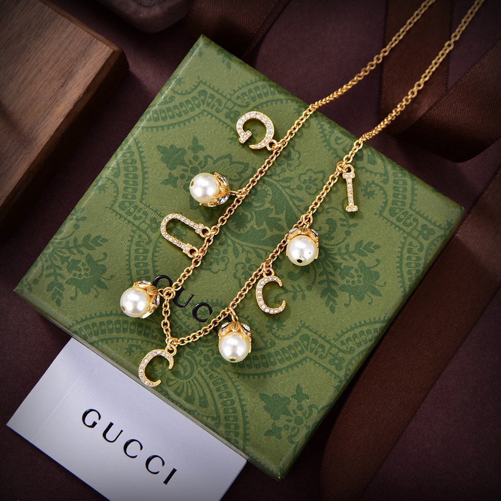 18K Double Gucci Fashion Show Chain Necklace